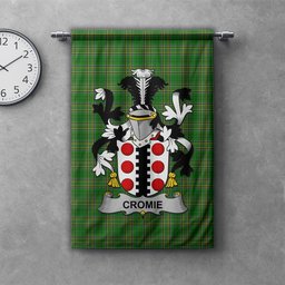 ScotsTee Shop Irish Cromie Clan Coat of Arms Irish Tartan Gonfalon Flag