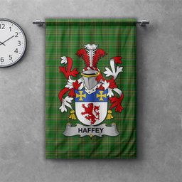 ScotsTee Shop Irish Haffey or O'Haffy Clan Coat of Arms Irish Tartan Gonfalon Flag