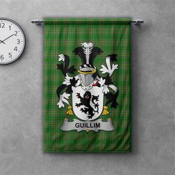ScotsTee Shop Irish Guillim Clan Coat of Arms Irish Tartan Gonfalon Flag