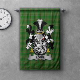 ScotsTee Shop Irish Long or Longe Clan Coat of Arms Irish Tartan Gonfalon Flag