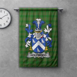 ScotsTee Shop Irish Holywood Clan Coat of Arms Irish Tartan Gonfalon Flag