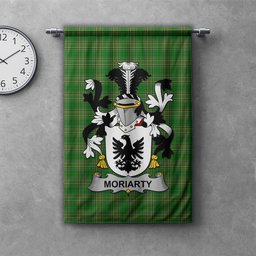 ScotsTee Shop Irish Moriarty or O'Moriarty Clan Coat of Arms Irish Tartan Gonfalon Flag