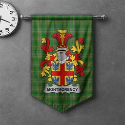 ScotsTee Shop Irish Montmorency Clan Coat of Arms Irish Tartan Gonfalon Flag