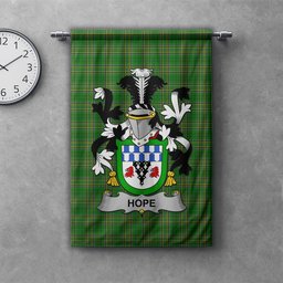 ScotsTee Shop Irish Hope Clan Coat of Arms Irish Tartan Gonfalon Flag