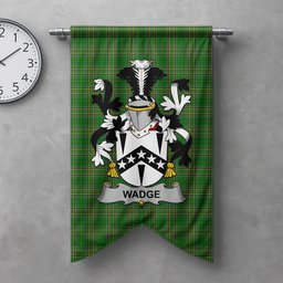 ScotsTee Shop Irish Wadge Clan Coat of Arms Irish Tartan Gonfalon Flag