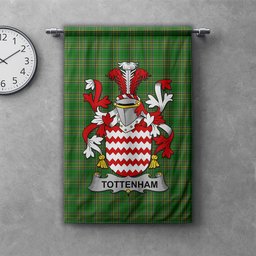 ScotsTee Shop Irish Tottenham Clan Coat of Arms Irish Tartan Gonfalon Flag