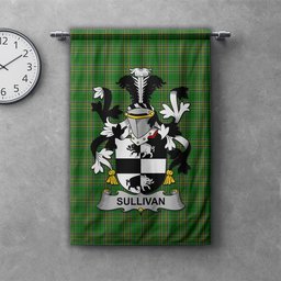 ScotsTee Shop Irish Sullivan or O'Sullivan (Beare) Clan Coat of Arms Irish Tartan Gonfalon Flag