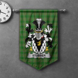 ScotsTee Shop Irish Stubber Clan Coat of Arms Irish Tartan Gonfalon Flag