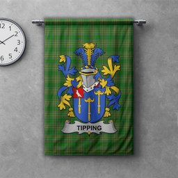 ScotsTee Shop Irish Tipping Clan Coat of Arms Irish Tartan Gonfalon Flag
