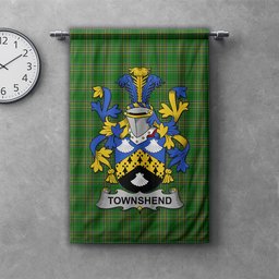 ScotsTee Shop Irish Townshend or Townsend Clan Coat of Arms Irish Tartan Gonfalon Flag