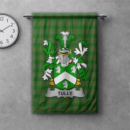 ScotsTee Shop Irish Tuly or McAtilla Clan Coat of Arms Irish Tartan Gonfalon Flag