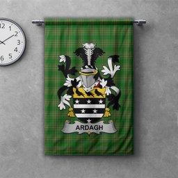 ScotsTee Shop Irish Ardagh Clan Coat of Arms Irish Tartan Gonfalon Flag