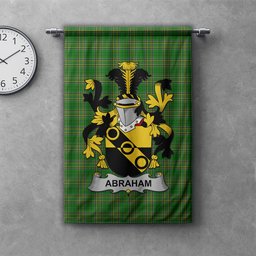ScotsTee Shop Irish Abraham Clan Coat of Arms Irish Tartan Gonfalon Flag