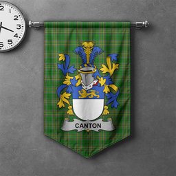 ScotsTee Shop Irish Canton Clan Coat of Arms Irish Tartan Gonfalon Flag