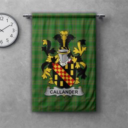 ScotsTee Shop Irish Callander Clan Coat of Arms Irish Tartan Gonfalon Flag