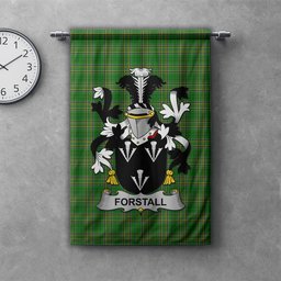 ScotsTee Shop Irish Forstall Clan Coat of Arms Irish Tartan Gonfalon Flag