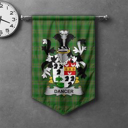 ScotsTee Shop Irish Dancer Clan Coat of Arms Irish Tartan Gonfalon Flag