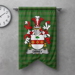 ScotsTee Shop Irish Disney Clan Coat of Arms Irish Tartan Gonfalon Flag