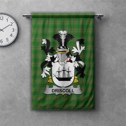 ScotsTee Shop Irish Driscoll or O'Driscoll Clan Coat of Arms Irish Tartan Gonfalon Flag