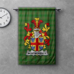 ScotsTee Shop Irish Montmorency Clan Coat of Arms Irish Tartan Gonfalon Flag
