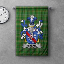 ScotsTee Shop Irish Heyland Clan Coat of Arms Irish Tartan Gonfalon Flag