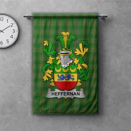 ScotsTee Shop Irish Heffernan or O'Heffernan Clan Coat of Arms Irish Tartan Gonfalon Flag