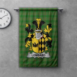 ScotsTee Shop Irish Lombard Clan Coat of Arms Irish Tartan Gonfalon Flag