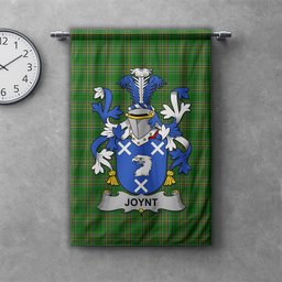 ScotsTee Shop Irish Joynt Clan Coat of Arms Irish Tartan Gonfalon Flag