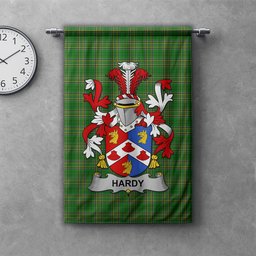 ScotsTee Shop Irish Hardy Clan Coat of Arms Irish Tartan Gonfalon Flag