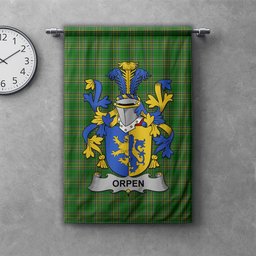 ScotsTee Shop Irish Orpen Clan Coat of Arms Irish Tartan Gonfalon Flag