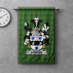 ScotsTee Shop Irish Staples Clan Coat of Arms Irish Tartan Gonfalon Flag