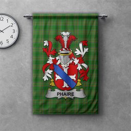 ScotsTee Shop Irish Phaire Clan Coat of Arms Irish Tartan Gonfalon Flag
