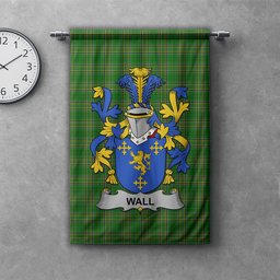 ScotsTee Shop Irish Wall Clan Coat of Arms Irish Tartan Gonfalon Flag
