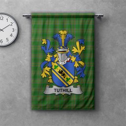 ScotsTee Shop Irish Tuthill Clan Coat of Arms Irish Tartan Gonfalon Flag