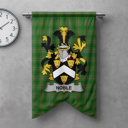 ScotsTee Shop Irish Noble Clan Coat of Arms Irish Tartan Gonfalon Flag