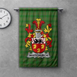 ScotsTee Shop Irish Whitchurch Clan Coat of Arms Irish Tartan Gonfalon Flag