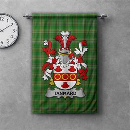 ScotsTee Shop Irish Tankard Clan Coat of Arms Irish Tartan Gonfalon Flag