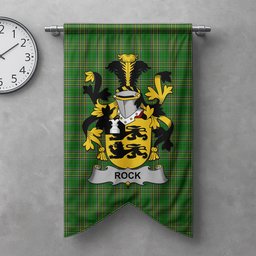 ScotsTee Shop Irish Rock Clan Coat of Arms Irish Tartan Gonfalon Flag