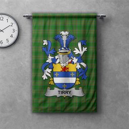 ScotsTee Shop Irish Tirry Clan Coat of Arms Irish Tartan Gonfalon Flag