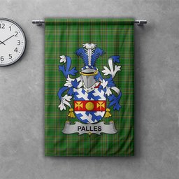 ScotsTee Shop Irish Palles Clan Coat of Arms Irish Tartan Gonfalon Flag