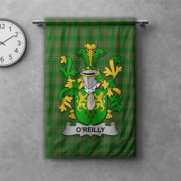 ScotsTee Shop Irish Reilly or O'Reilly Clan Coat of Arms Irish Tartan Gonfalon Flag