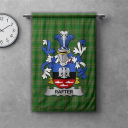 ScotsTee Shop Irish Rafter Clan Coat of Arms Irish Tartan Gonfalon Flag