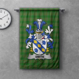 ScotsTee Shop Irish Smith or Smyth Clan Coat of Arms Irish Tartan Gonfalon Flag