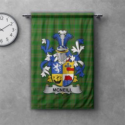ScotsTee Shop Irish Neill or McNeill Clan Coat of Arms Irish Tartan Gonfalon Flag
