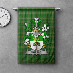 ScotsTee Shop Irish Murphy (Wexford) Clan Coat of Arms Irish Tartan Gonfalon Flag