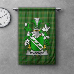 ScotsTee Shop Irish Wycombe Clan Coat of Arms Irish Tartan Gonfalon Flag