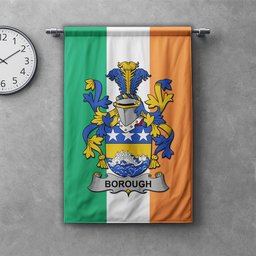 ScotsTee Shop Irish Borough Clan Coat of Arms Irish Tartan Gonfalon Flag