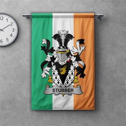 ScotsTee Shop Irish Stubber Clan Coat of Arms Irish Tartan Gonfalon Flag