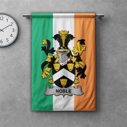 ScotsTee Shop Irish Noble Clan Coat of Arms Irish Tartan Gonfalon Flag