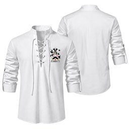 ScotsTee Shop Irish Arnott Clan Coat of Arms Irish Ghillie Kilt Shirt
